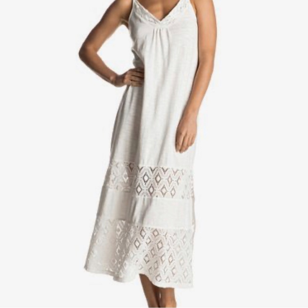 NWT! Roxy UR Mine Maxi Dress White Small Long S